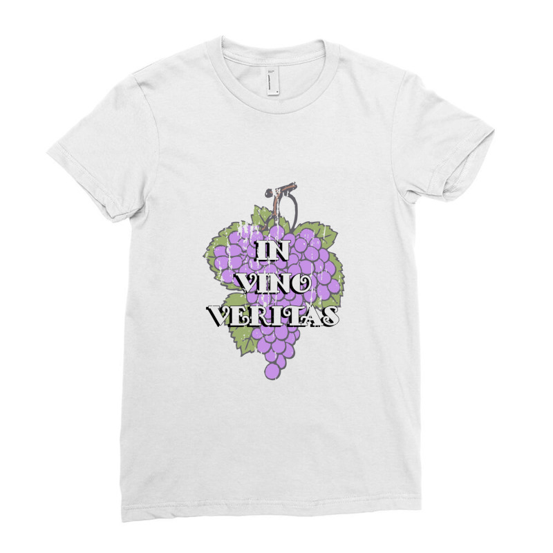 In Vino Veritas   Tombstone Ladies Fitted T-Shirt by sunlightafterdark | Artistshot