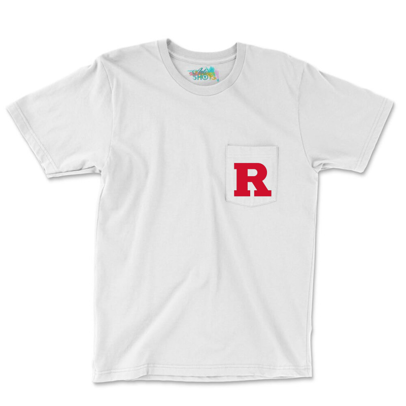 Custom Rutgers Scarlet Pocket T-shirt By Neneng - Artistshot