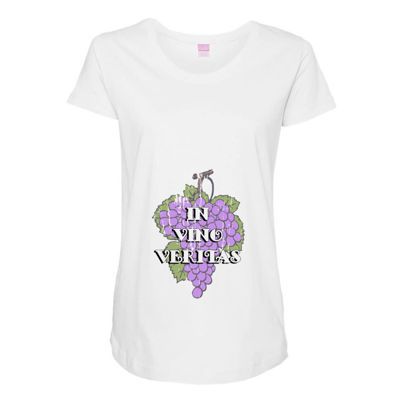 In Vino Veritas   Tombstone Maternity Scoop Neck T-shirt by sunlightafterdark | Artistshot