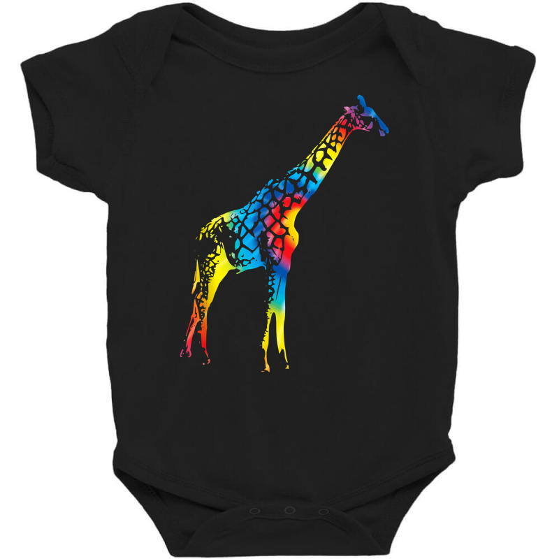 Tie Dye Giraffe Rainbow Print Ruminant Hippie Peace Gift T Shirt Baby Bodysuit by nuzhetanopo | Artistshot