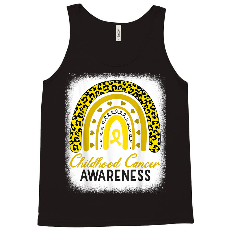 Childhood Cancer Awareness Hope Support Strong Warrior T Shirt Tank Top | Artistshot