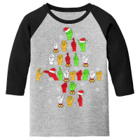 Funny Asl Christmas American Sign Language T Shirt Youth 3/4 Sleeve | Artistshot