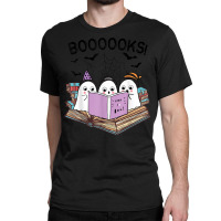 Cute Ghost Book Worm Nerd Boooks Halloween Party Costume T Shirt Classic T-shirt | Artistshot