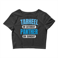 Tarheel On Saturday Panther On Sunday Fan Funny Vintage T Shirt Crop Top | Artistshot