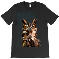 Bubo Bubo Owl Lowpoly Art T-shirt | Artistshot