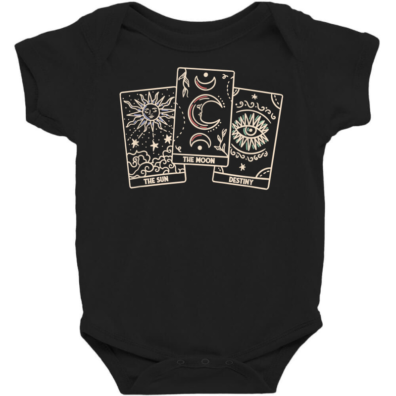 Tarot Cards The Sun Moon Destiny Cosmos Universe Energy T Shirt Baby Bodysuit by voigterannen | Artistshot