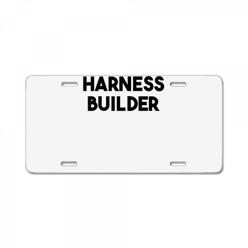 Harness Builder T Shirt License Plate | Artistshot