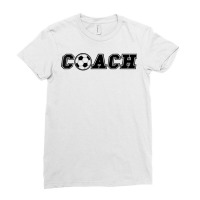 Soccer Ball Coach T Shirt End Of Season Team Gift Tee Shirt Ladies Fitted T-shirt | Artistshot