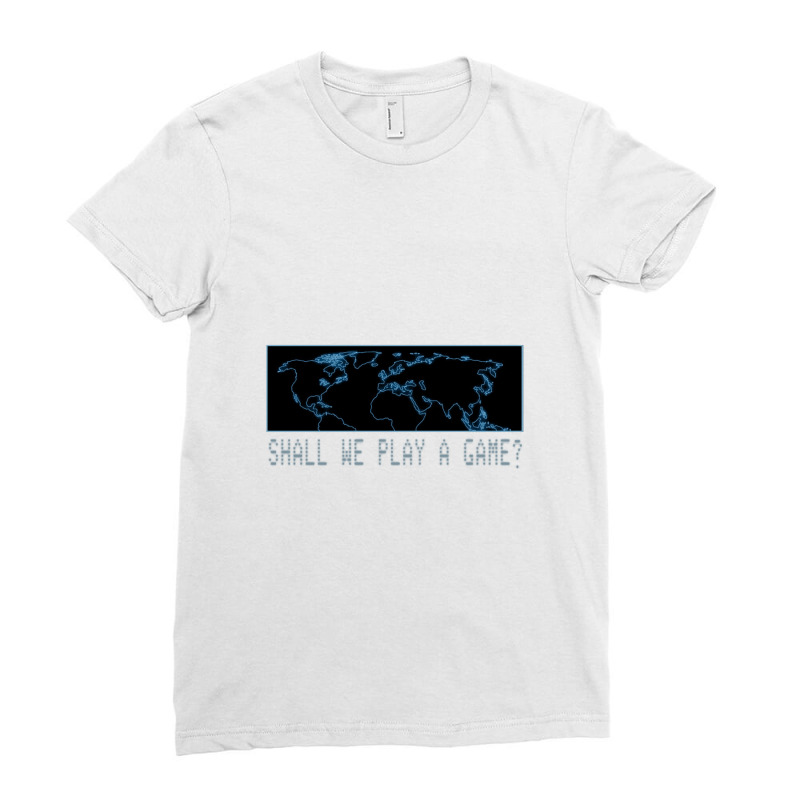 Shall We Play   Wargames Movie Ladies Fitted T-Shirt by kiamadalee | Artistshot