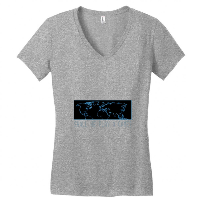 Shall We Play   Wargames Movie Women's V-Neck T-Shirt by kiamadalee | Artistshot