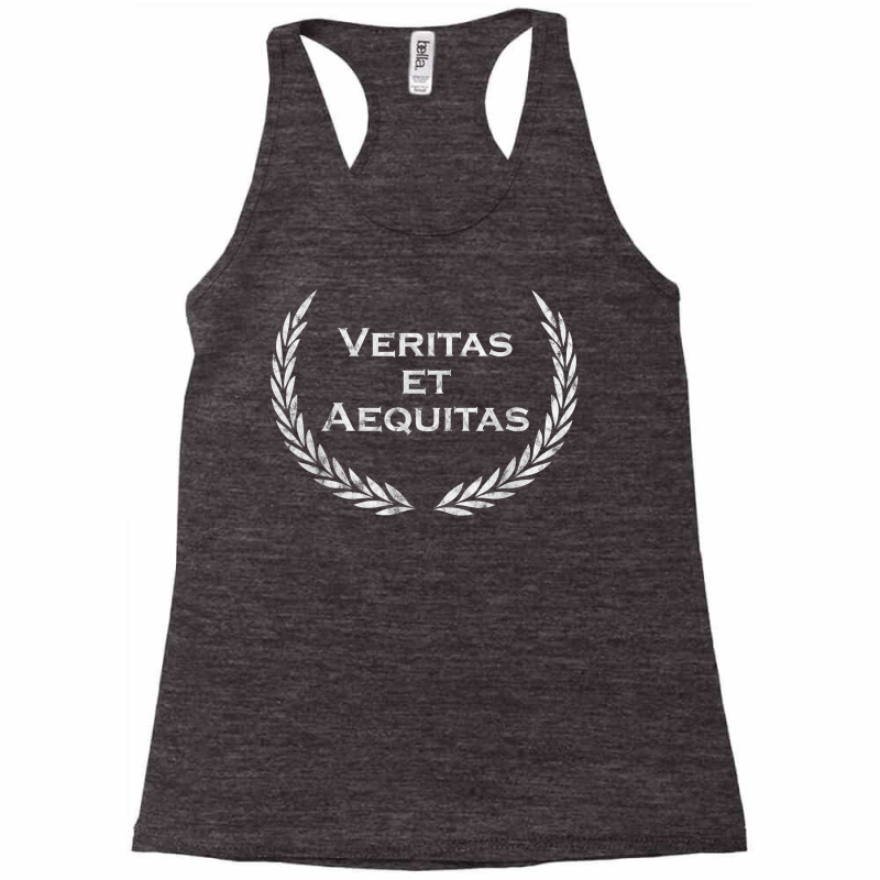 Veritas Et Aequitas   Latin Saying   Latin T Shirt Racerback Tank by cipaehuwogi1 | Artistshot