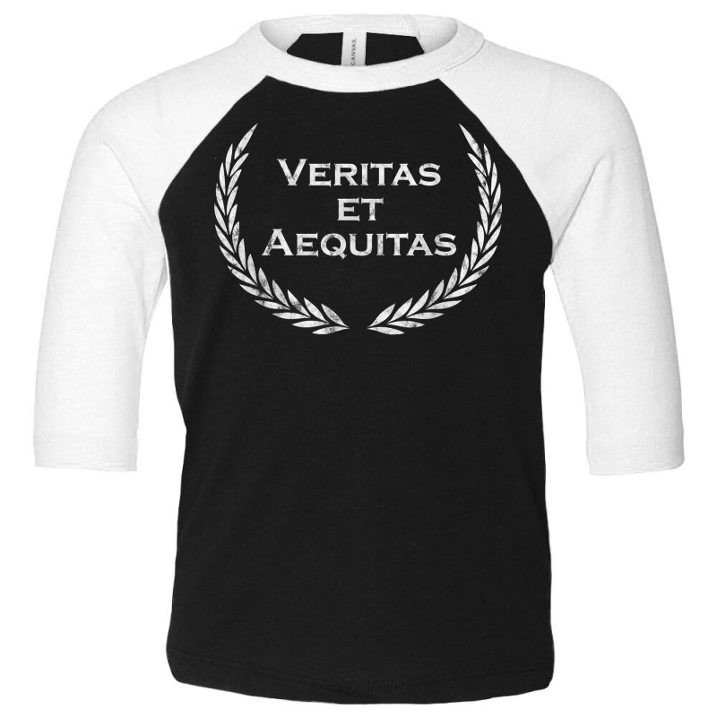 Veritas Et Aequitas   Latin Saying   Latin T Shirt Toddler 3/4 Sleeve Tee by cipaehuwogi1 | Artistshot