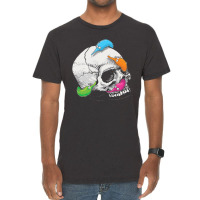 Worms On A String On A Skull Classic Vintage T-shirt | Artistshot