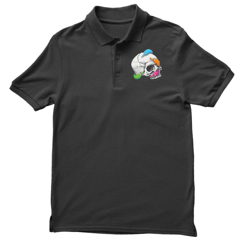 Worms On A String On A Skull Classic Men's Polo Shirt by cm-arts | Artistshot