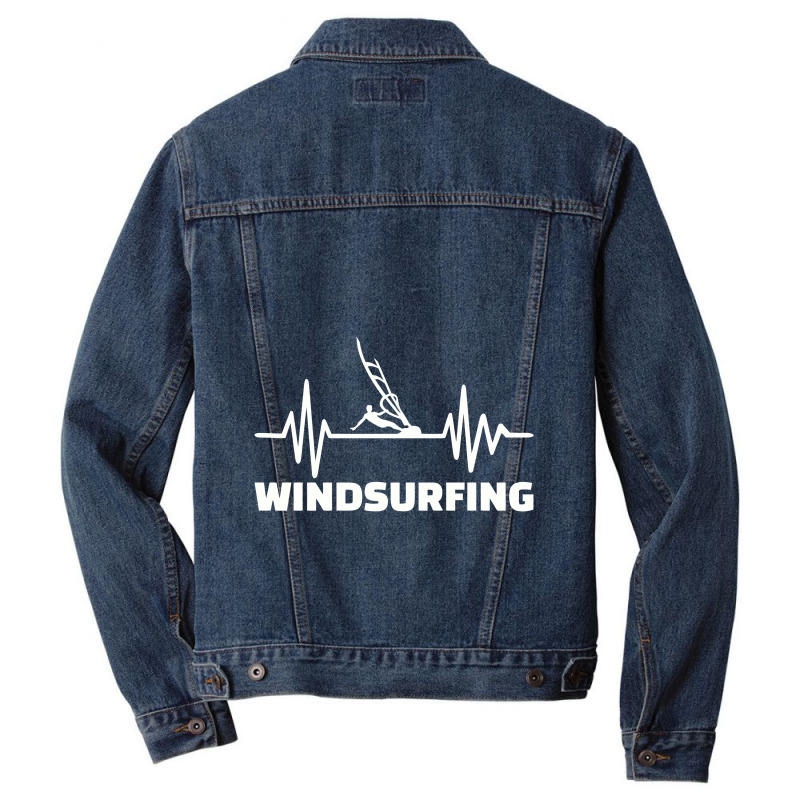 Windsurfing Frequency, Windsurfing Men Denim Jacket | Artistshot