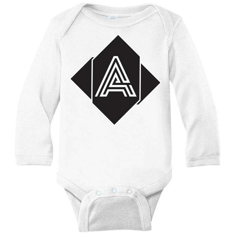 Letter A Design Art Long Sleeve Baby Bodysuit by cm-arts | Artistshot