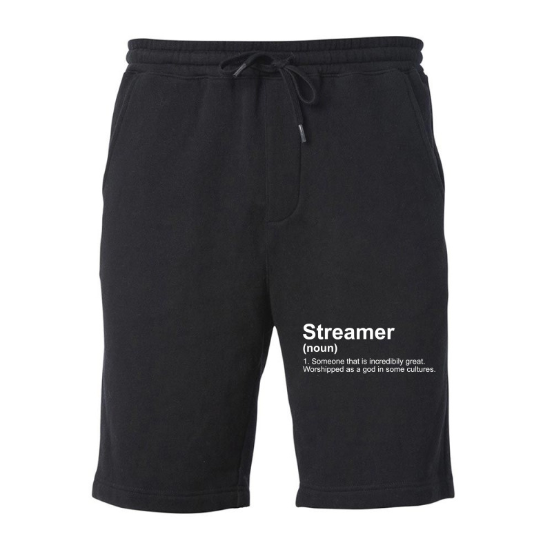 Streamer Live Steam Definition Fleece Short by trokeryth | Artistshot