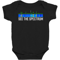 See The Spectrum Analyzer Waterfall Display Funny Ham Radio T Shirt Baby Bodysuit | Artistshot