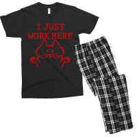 I Just Work Here Men's T-shirt Pajama Set | Artistshot