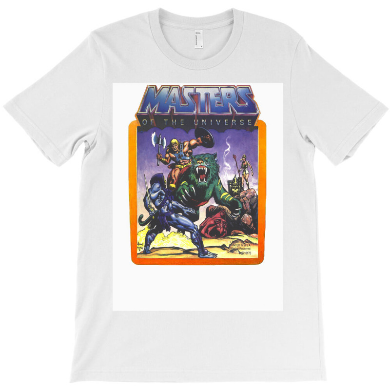 He   Man Masters Of The Universe Battle Scene With Skeletor T-Shirt by alove | Artistshot