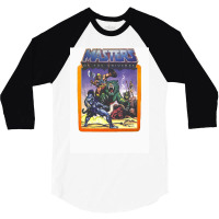 He   Man Masters Of The Universe Battle Scene With Skeletor 3/4 Sleeve Shirt | Artistshot