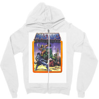 He   Man Masters Of The Universe Battle Scene With Skeletor Zipper Hoodie | Artistshot