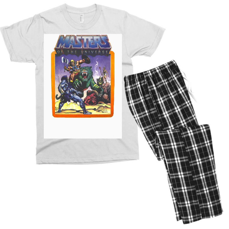 He   Man Masters Of The Universe Battle Scene With Skeletor Men's T-shirt Pajama Set by alove | Artistshot