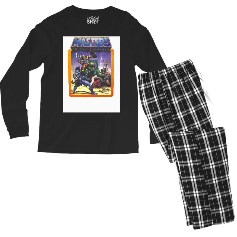 He   Man Masters Of The Universe Battle Scene With Skeletor Men's Long Sleeve Pajama Set by alove | Artistshot