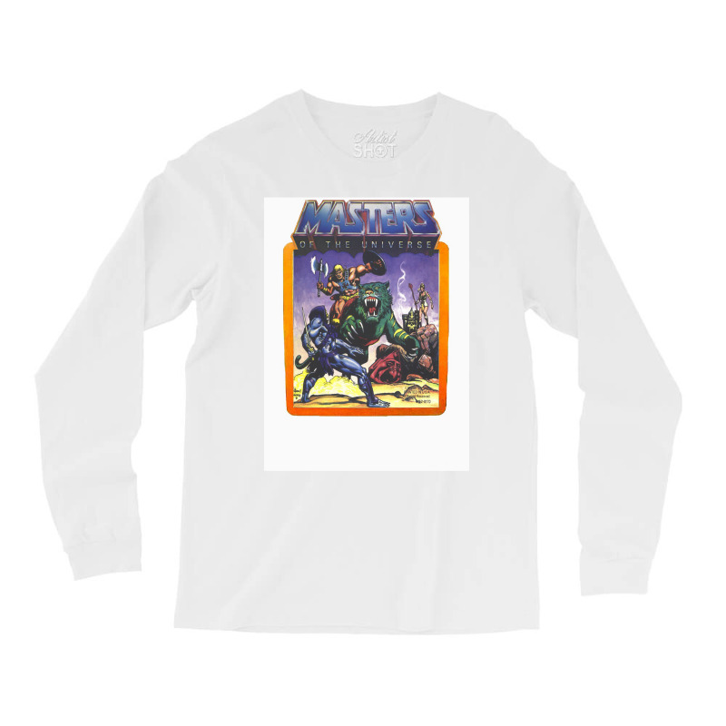 He   Man Masters Of The Universe Battle Scene With Skeletor Long Sleeve Shirts by alove | Artistshot