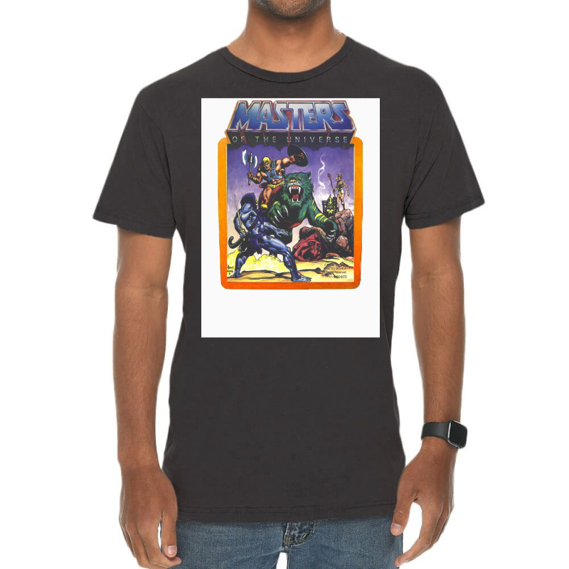 He   Man Masters Of The Universe Battle Scene With Skeletor Vintage T-Shirt by alove | Artistshot