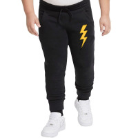 Lightning Bolt Yellow With Black Outlines Youth Jogger | Artistshot