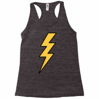 Lightning Bolt Yellow With Black Outlines Racerback Tank | Artistshot