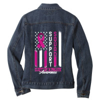 Support Squad I Orofacial Birth Defect Cleft Lip & Palate Ladies Denim Jacket | Artistshot