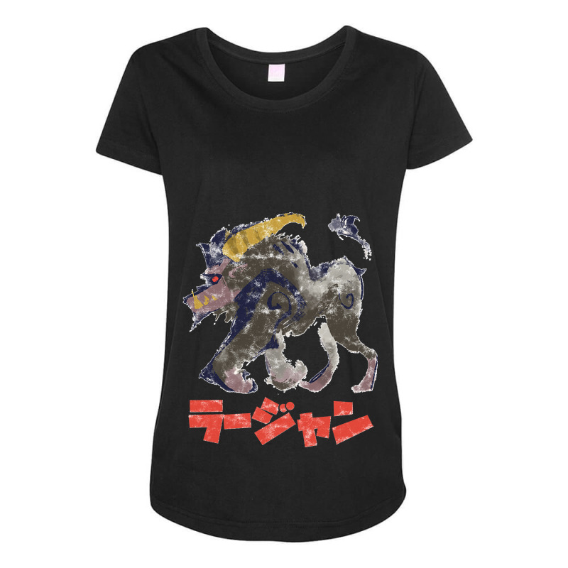 Monsters Hunters Rise Rajang Kanjii Maternity Scoop Neck T-shirt by cm-arts | Artistshot