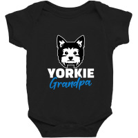 Yorkie Grandpa, Yorkshire Terrier Baby Bodysuit | Artistshot