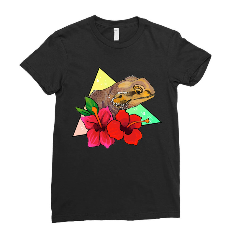 Magical Bearded Dragon Ladies Fitted T-Shirt by okviani | Artistshot