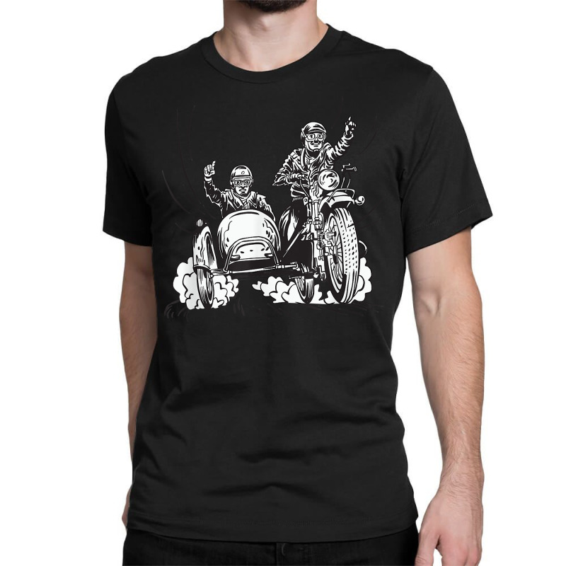 Motorcycle Sidecar Fans Motorcyclists T Shirt Classic T-shirt by vaesifoxidy | Artistshot