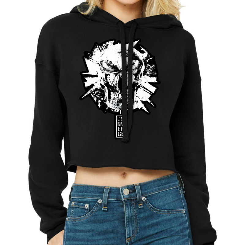 Playing  Skull Witch For Mens Womens Cropped Hoodie by ArtistJadon | Artistshot