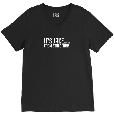 It's Jake From State Farm Funny V-neck Tee Designed By Lyly