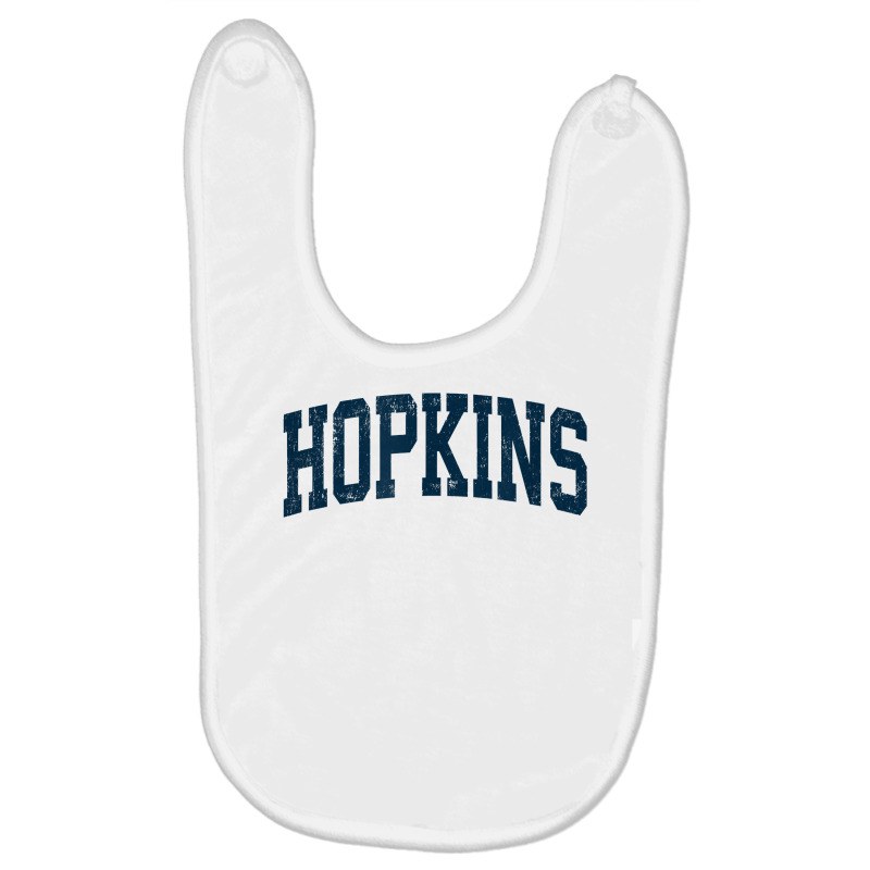 Hopkins Minnesota Mn Vintage Athletic Sports Navy Design T Shirt Baby Bibs | Artistshot