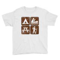 Outdoor Activities Distressed   Outdoors Youth Tee | Artistshot