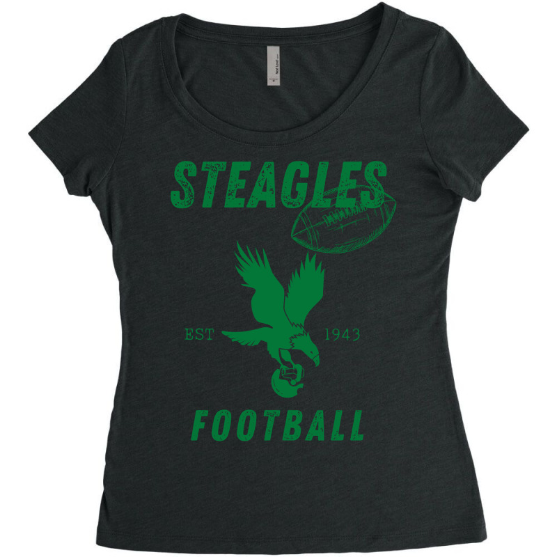 Steagles Football Est 1943 Phil Phit Combine Team Long Sleeve T Shirt Women's Triblend Scoop T-shirt by birijeboto | Artistshot