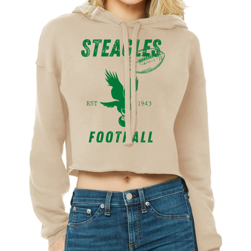 Steagles Football Est 1943 Phil Phit Combine Team Long Sleeve T Shirt Cropped Hoodie by birijeboto | Artistshot