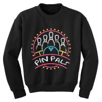 Pin Pals, Simpsons Bowling Team, Distressed   Simpsons Youth Sweatshirt | Artistshot