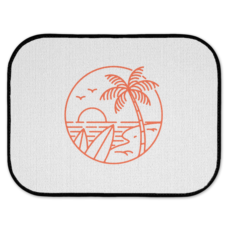 Summer Vibes California Beach Rear Car Mat | Artistshot