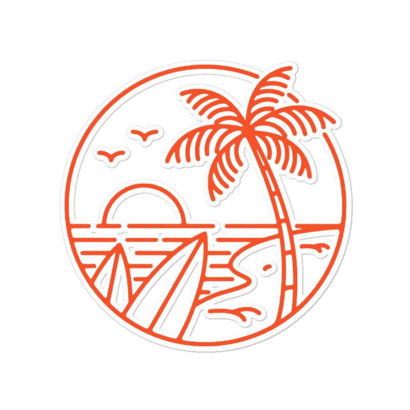 Summer Vibes California Beach Sticker | Artistshot