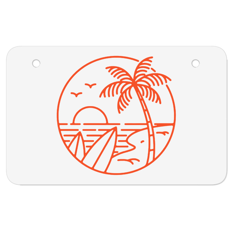 Summer Vibes California Beach Atv License Plate | Artistshot