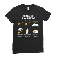 Epiphone Guitar Tee Guitar Things I Do In My Spare Time T Shirt Ladies Fitted T-shirt | Artistshot