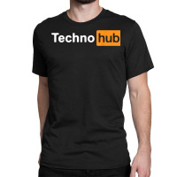 Techno Music Minimal Hard Clubbing Funny Festival Hub Dj T Shirt Classic T-shirt | Artistshot