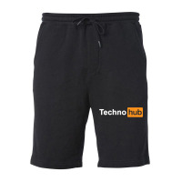 Techno Music Minimal Hard Clubbing Funny Festival Hub Dj T Shirt Fleece Short | Artistshot